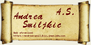 Andrea Smiljkić vizit kartica